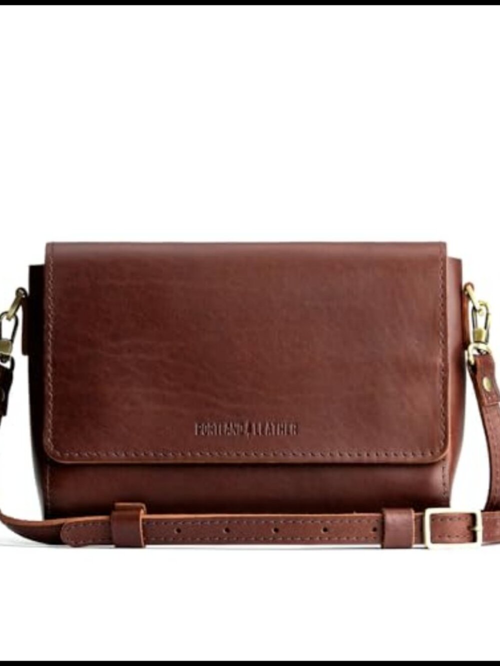 Full-Grain Leather Crossbody Bag – Removable Adjustable Strap, Women's Handbag